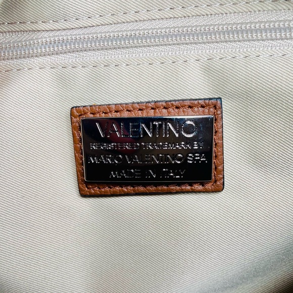 NWT Mario Valentino Embossed Leather Belt Bag - Carob - Picture 3 of 7